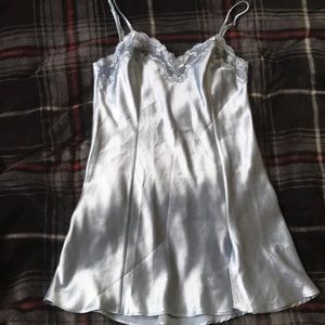 Ice Blue Victoria’s Secret Slip and Robe size XS